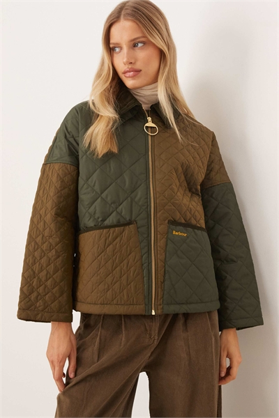 Стеганая куртка Danby золотисто-оливкового цвета артикул 153116597