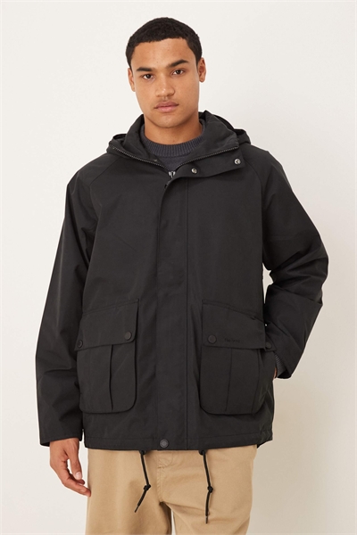 Переработанная куртка с капюшоном для рыбалки в черном цвете - BLACK артикул 150171291