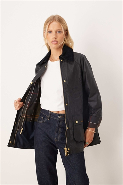 Современная куртка Beadnell из вощеной ткани, темно-синяя/классическая артикул 149963405