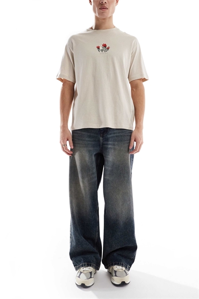 Джинсы свободного кроя артикул 136558983