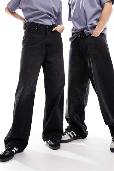 Джинсы Astro свободного кроя с широкими брючинами, унисекс артикул 133306541