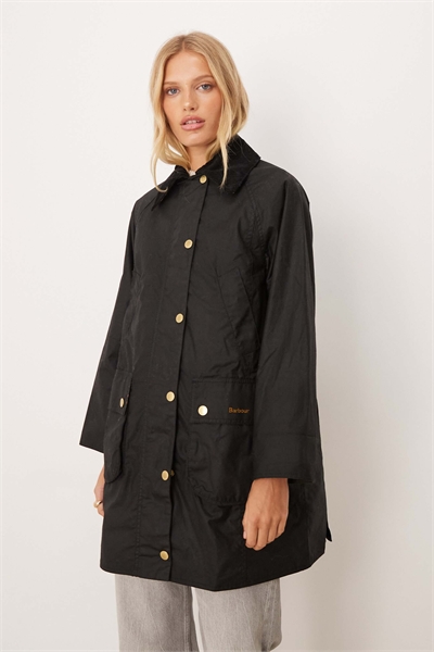 Длинная восковая куртка Beadnell черного цвета/классическая артикул 149963409