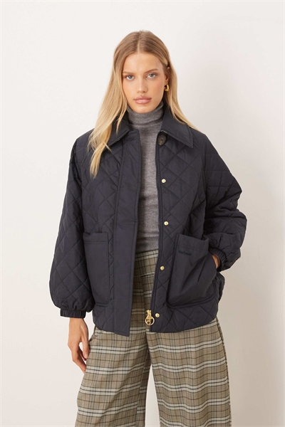 Стеганая куртка Laoise темно-синего цвета артикул 153116599