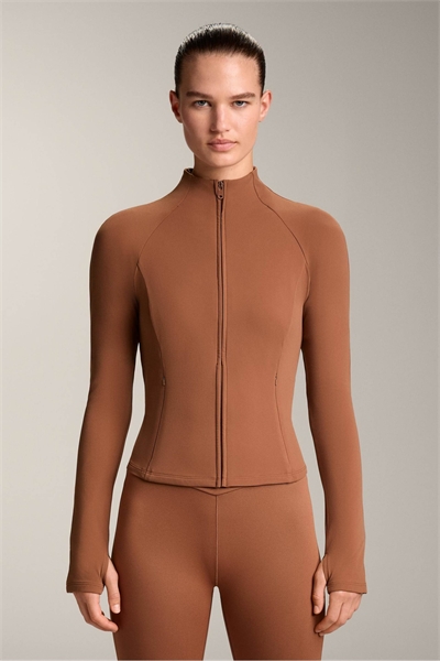 Легкая теплая куртка бежевого цвета артикул 153018250