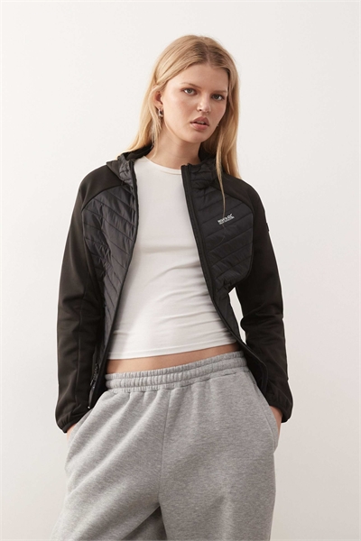 Женская гибридная куртка Андресон черного цвета артикул 150277842