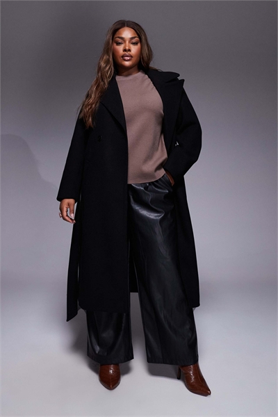 Классическое пальто с запахом артикул 149590810