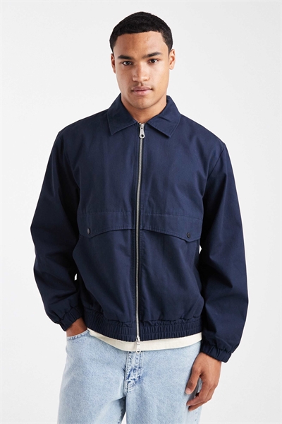 Хлопковая куртка Tyler с застежкой-молнией, темно-синего цвета артикул 150559242