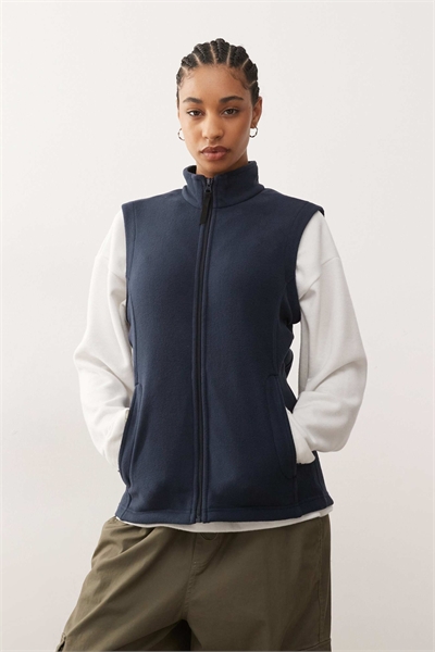 Микро-жилетка синего цвета артикул 153768774