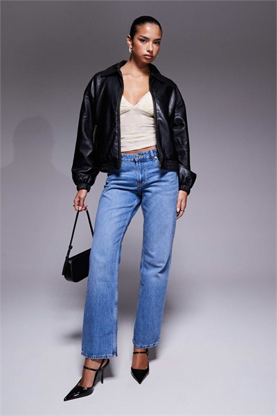 Бомбер из искусственной кожи Halley артикул 153249544