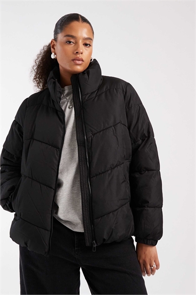 Пуховик черного цвета артикул 150559838