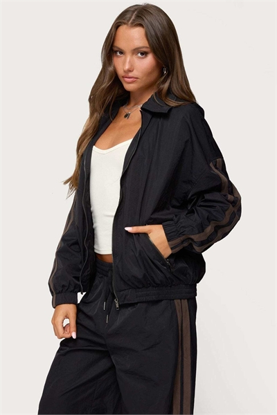 Спортивная куртка Kieran из нейлона в полоску артикул 154062228