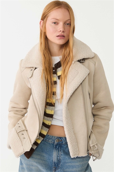 Куртка-косуха из искусственной замши артикул 148584293