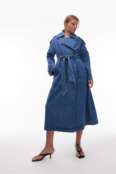 Джинсовый тренч артикул 140115274