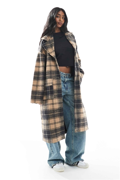 Проверьте пальто Coccon цвета «верблюжий» артикул 137423873