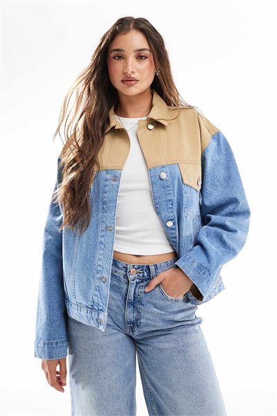 Джинсовая куртка в стиле вестерн артикул 142823464