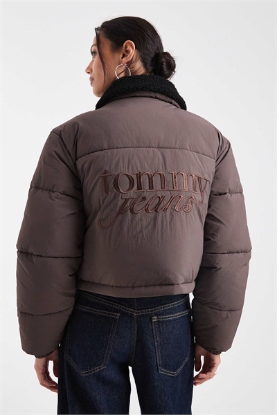 Пуховик с воротником-столбиком артикул 151341640