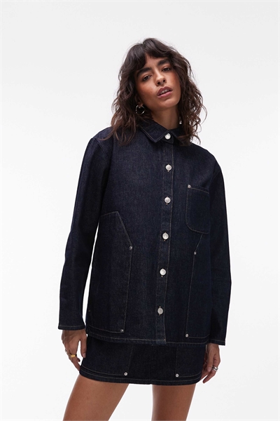 Джинсовая куртка-карпентер артикул 153286480