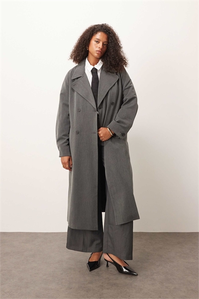 ASOS DESIGN Curve: мягкий тренч классического кроя артикул 142206274