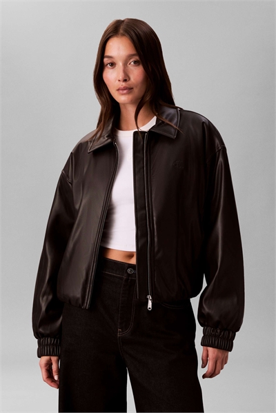 Куртка с утеплением из искусственной кожи артикул 151339438