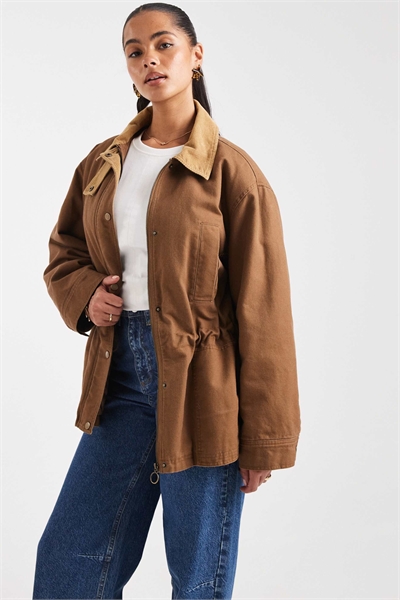 Куртка с зауженной талией артикул 146787587