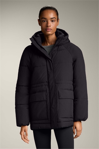 Водоотталкивающая утепленная куртка Primaloft® черного цвета артикул 153048495