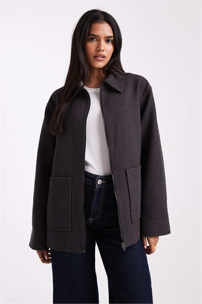 Куртка Харрингтон с высоким воротником артикул 142117278