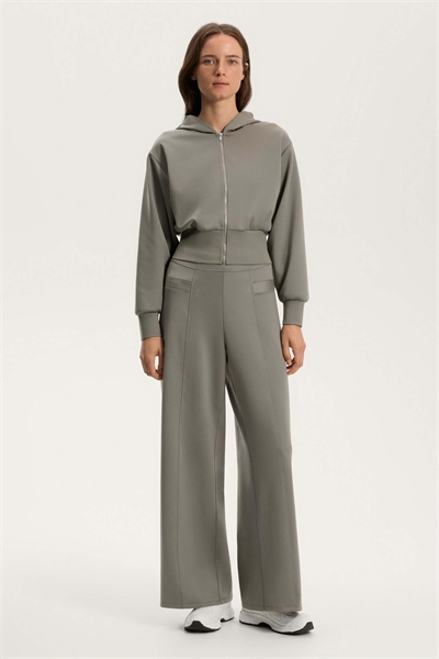 Куртка с капюшоном с эффектом неопрена, зеленая артикул 151668236