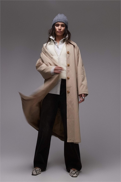 Тренч в стиле 90-х артикул 140413959