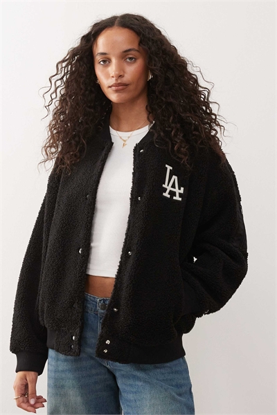 Куртка-бомбер LA Dodgers черного цвета артикул 150345346