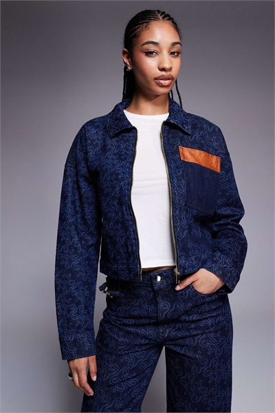 Джинсовая куртка с монограммой co-ord артикул 151669440