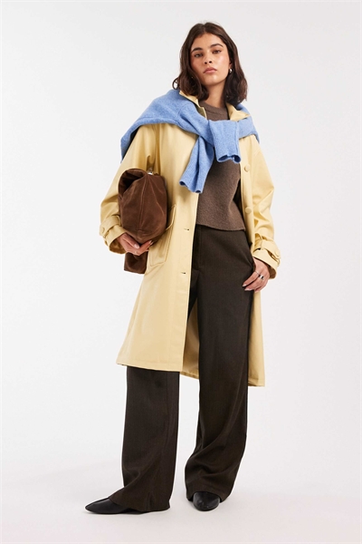 Тренч из искусственной кожи артикул 147664867