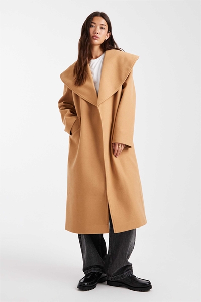 Классическое пальто с запахом артикул 143379813