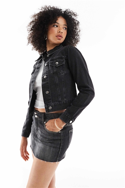 Джинсовая куртка в стиле «гёрлфренд» артикул 139984814