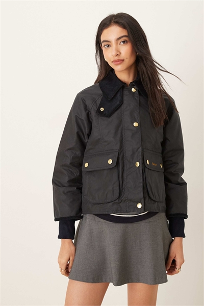 Укороченная вощеная куртка Beadnell в темно-синем/классическом цвете артикул 149963335