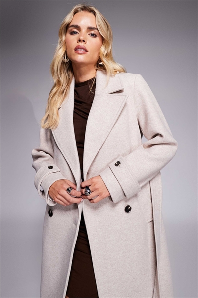 Двубортное пальто макси артикул 149597502