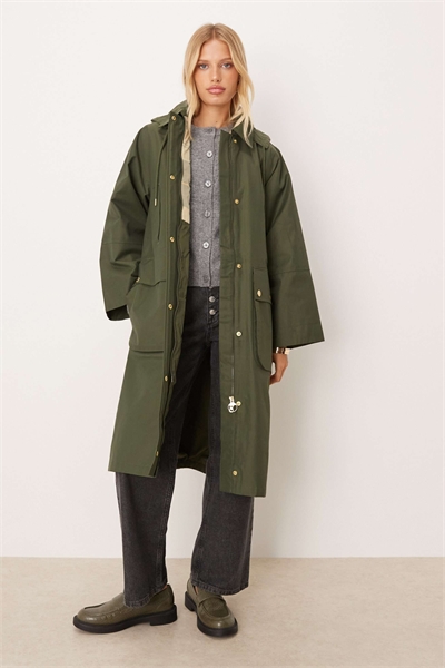 Водонепроницаемая куртка Maude оливкового цвета/старинный тартан артикул 149963406