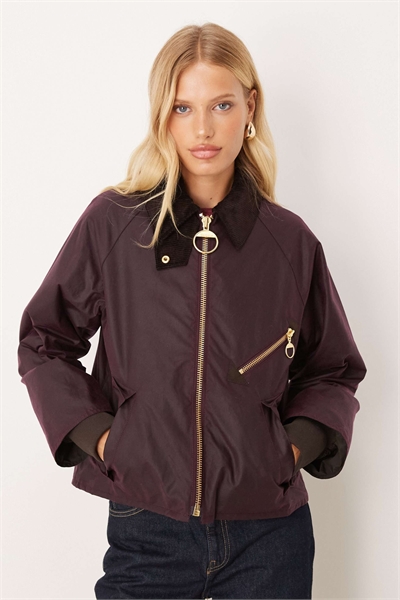 Восковая куртка Arlene бордового цвета артикул 149963349