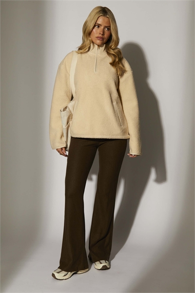 Свитшот с флисовой подкладкой и застежкой-молнией на 1/4 артикул 151319049