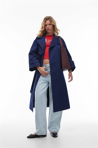 Тренч-пальто «Лондон» свободного кроя с завязками артикул 149662288