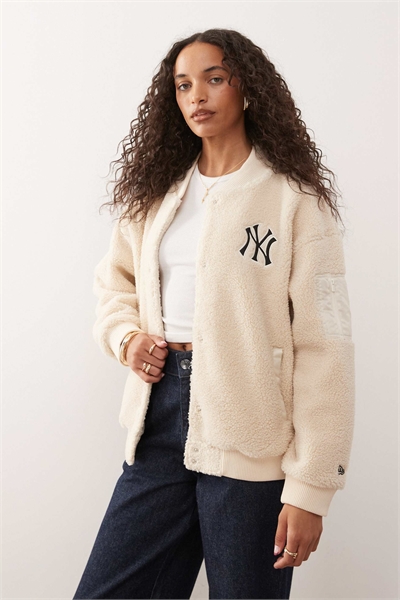 Куртка-бомбер NY Yankees в белом цвете артикул 150345349