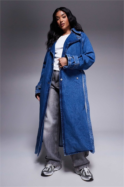 Джинсовый тренч Garena свободного кроя артикул 139026573