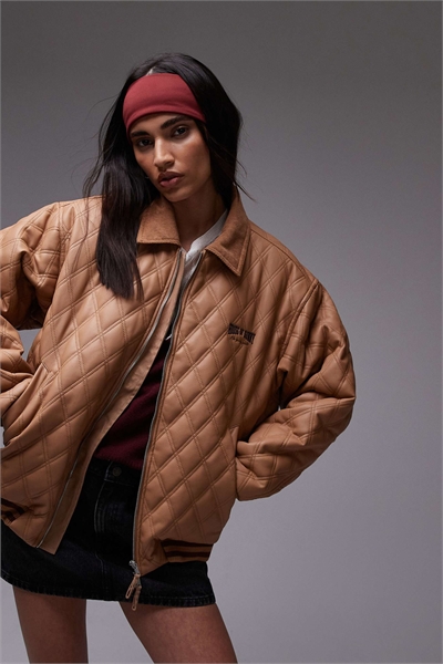 Стеганая куртка-бомбер артикул 142043253