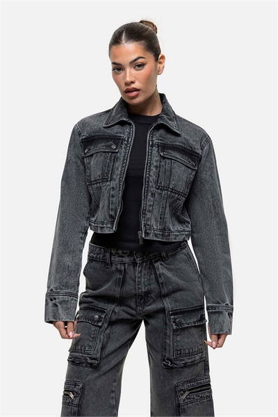 Короткая джинсовая куртка co-ord артикул 138387806