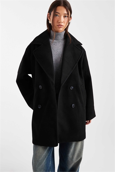 Длинная двубортная куртка артикул 132741021