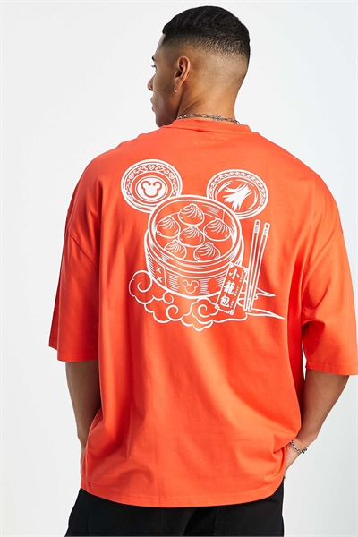 Футболка свободного кроя с принтом Микки Мауса от Disney артикул 116328954