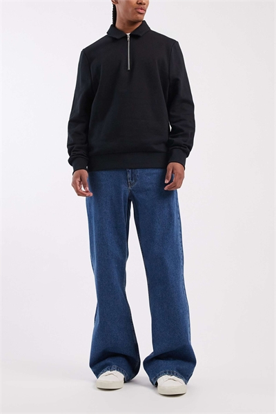 Джинсы с широкими расклешенными брючинами артикул 150785318