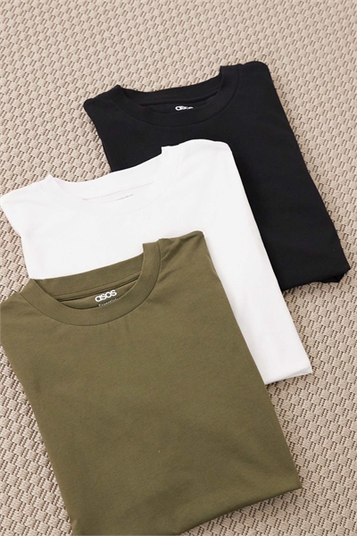 Набор из 3-х футболок свободного кроя Essentials артикул 151052621