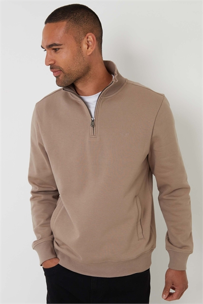 Свитшот с четвертью молнии артикул 153599843