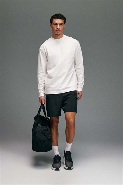 Футболка Icon из плотной хлопчатобумажной ткани свободного кроя с длинными рукавами и технологией быстрого высыхания артикул 151780751