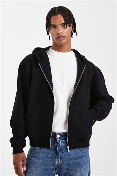 Свободная толстовка с капюшоном и застежкой-молнией из серии Essentials артикул 146958729